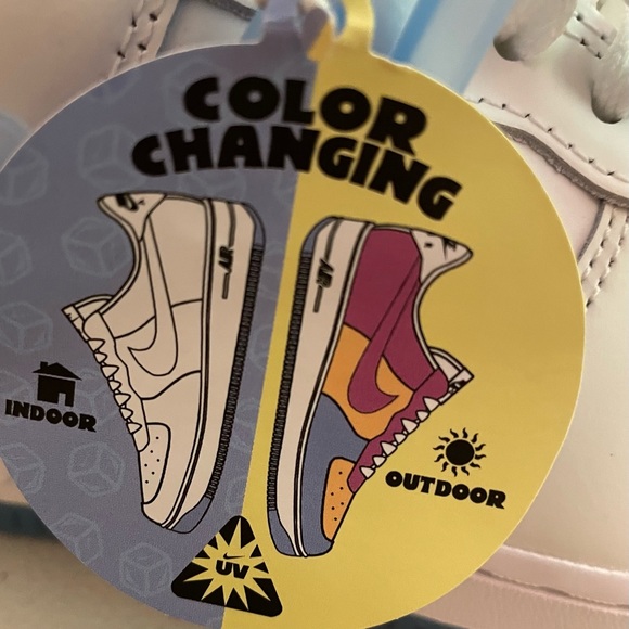 Nike Shoes New Color Changing Nike Womans Uv Air Force 7 Lx Poshmark